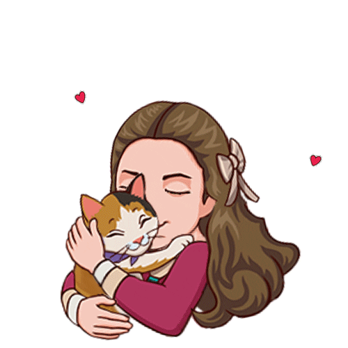 In Love Cat Sticker by MYTONA