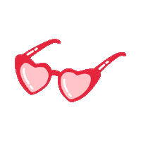 dogsofcharmcityMD sunglasses sunnies girl gang heart sunglasses Sticker