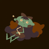 Sleepy Illustration GIF