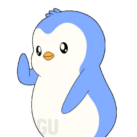 Happy Party Sticker by Pudgy Penguins