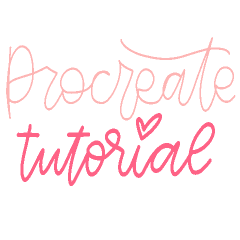 lcloveslettering procreate etsy digital design procreate tutorial Sticker