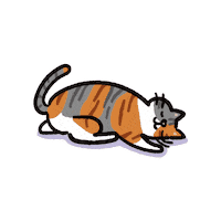 tameowder cat sleep kitty nap Sticker