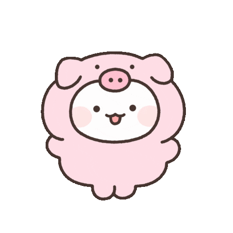 junipong giphyupload pig juni 돼지 Sticker