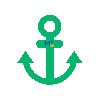 Yacht Anchor Sticker by Meridian°