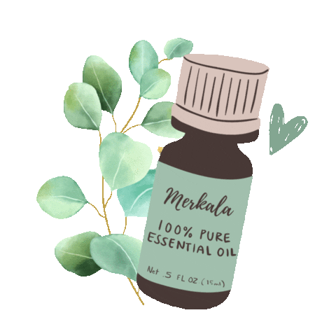 Essential Oil Eucalyptus Sticker by Merkala