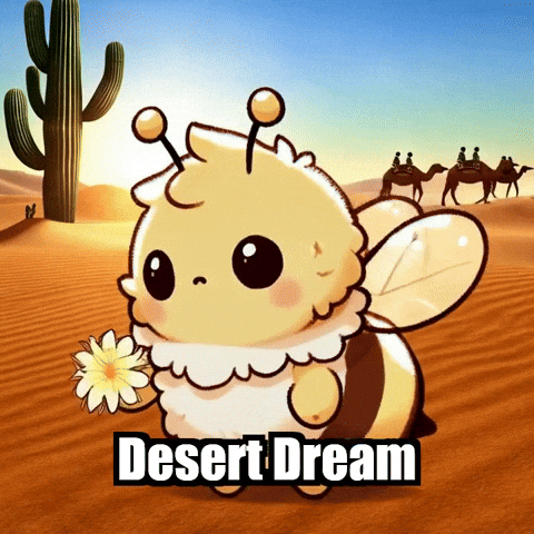 Bee Desert GIF by Beelightened