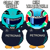 Penguin F1 Sticker by Abster