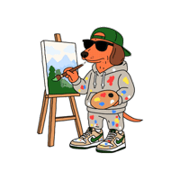 casa24records art music producer dachshund Sticker