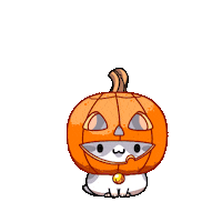 Trick Or Treat Cat Sticker by Mino Games