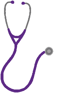 quatraCare love work health purple Sticker