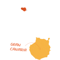 candocompany frame island gran canaria candocompany Sticker