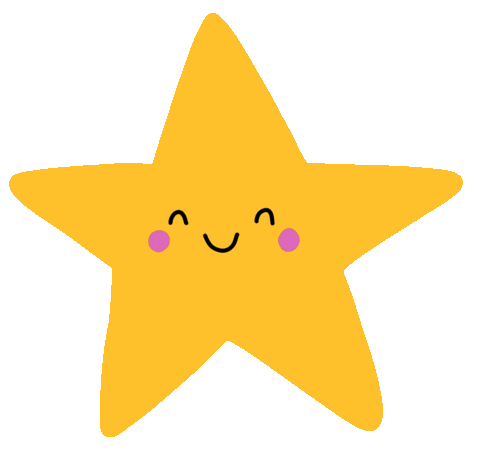 Happy Gold Star Sticker by Nutmeg and Arlo