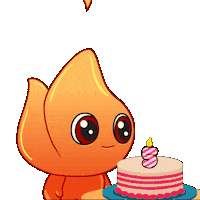 Fire 5Th Anniversary Sticker by Playember