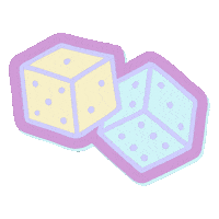 phiphioutfits pastel dice phi phi phiphi Sticker