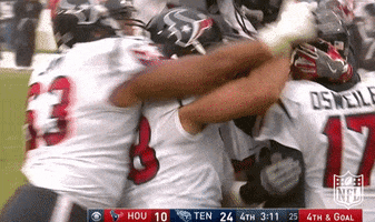 excited group hug GIF by NFL