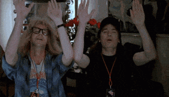 Happy Waynes World GIF