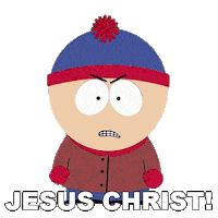 Stan Marsh Jesus Sticker by South Park