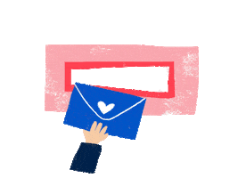 Heart Love Sticker by Moonpig UK