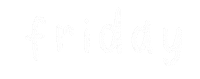 Days Of The Week Friday Sticker