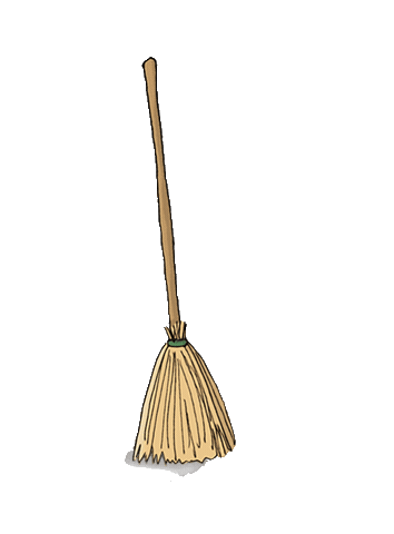 Witch Cleaning Sticker