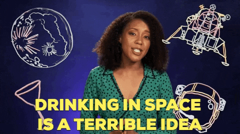 becausescience giphygifmaker space drinking nerdist GIF