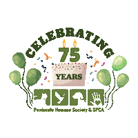 Celebrate Humane Society Sticker by Peninsula Humane Society & SPCA