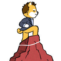 Proud Mountain Top Sticker by Dogelon Mars