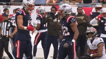 High Five Mack Hollins GIF by New England Patriots