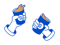 Coffee Cheers Sticker by Gigi Coffee