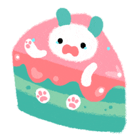 mint cake no Sticker by pikaole