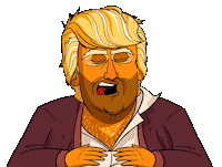 tired donald trump Sticker by Our Cartoon President