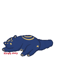 Sleepy Cat Sticker