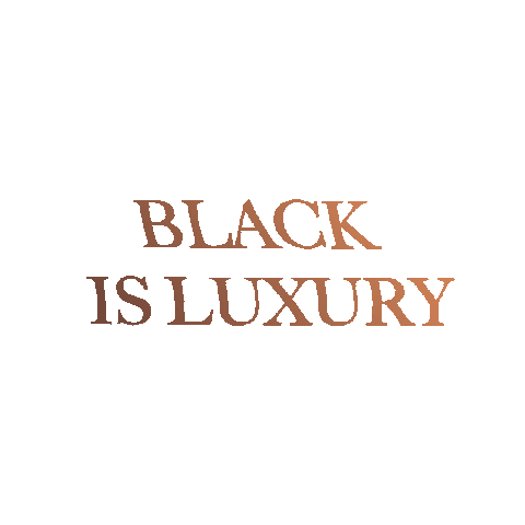 Black Is Luxury Sticker by FORVR Mood