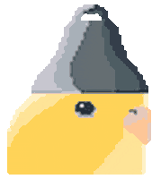 Sad Bird Sticker