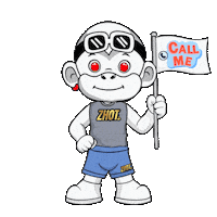 Call Me Smile Sticker by Zhot
