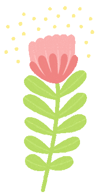 Pink Flower Sticker by Raf Sinopoli