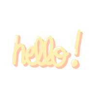 Bonjour Hello Sticker by Doriane Baker