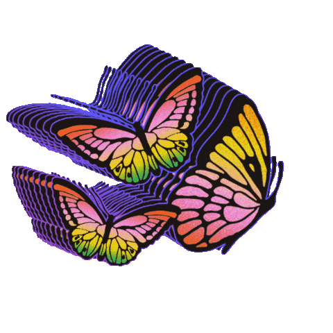 vintagesupplyclothing giphygifmaker vintage butterfly butterflies Sticker