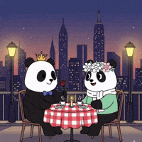 Dinner Love GIF by Pandu Pandas