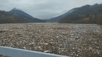 'Scary Scenes': Rubbish Clogs Serbian Lake