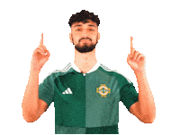 Football Point Up Sticker by Northern Ireland