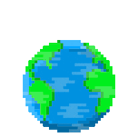 R74n fire emoji earth planet Sticker
