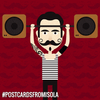 postcardsfromisola style sound hipster volume GIF