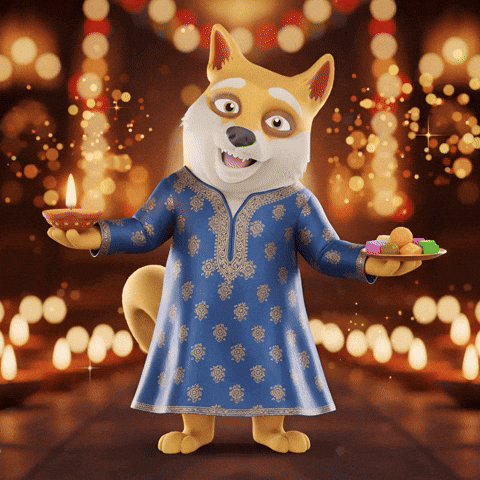 Happy Festival Of Lights GIF by Doge Pound