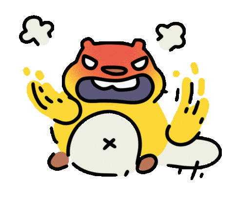 Angry React Sticker