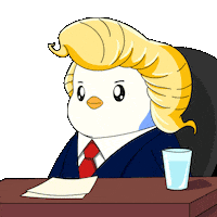 Donald Trump Crypto Sticker by Pudgy Penguins
