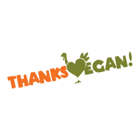 Vegan Thanksgiving Sticker by PETA