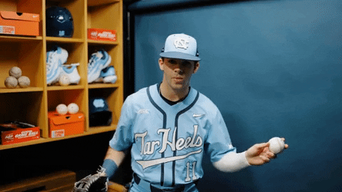 North Carolina Baseball GIF by UNC Tar Heels