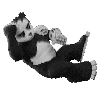 Wrestling Panda Sticker by Endangered Labs