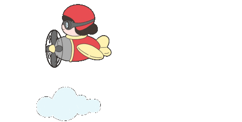 Girl Flying Sticker